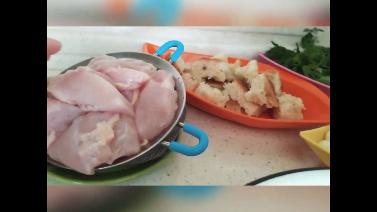 Dadlı yupyumuşaq toyuq kotleti və ev şəraitində kartof fri 🍟