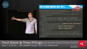 Surge 2012 ~ Paul Hinze & Tony Pitluga ~ Who Needs Clouds? HA in Your Datacenter