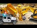 경찰차 포크레인 트럭 중장비 자동차 장난감 놀이 Police Car  Excavator Toy Play