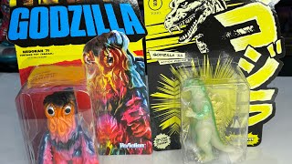 Super 7 Reaction Hedorah (Hawaii variant) and ‘55 Godzilla (Glow in the dark) Unboxing