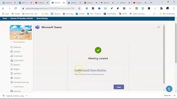 Creating Teams Meeting in Schoology