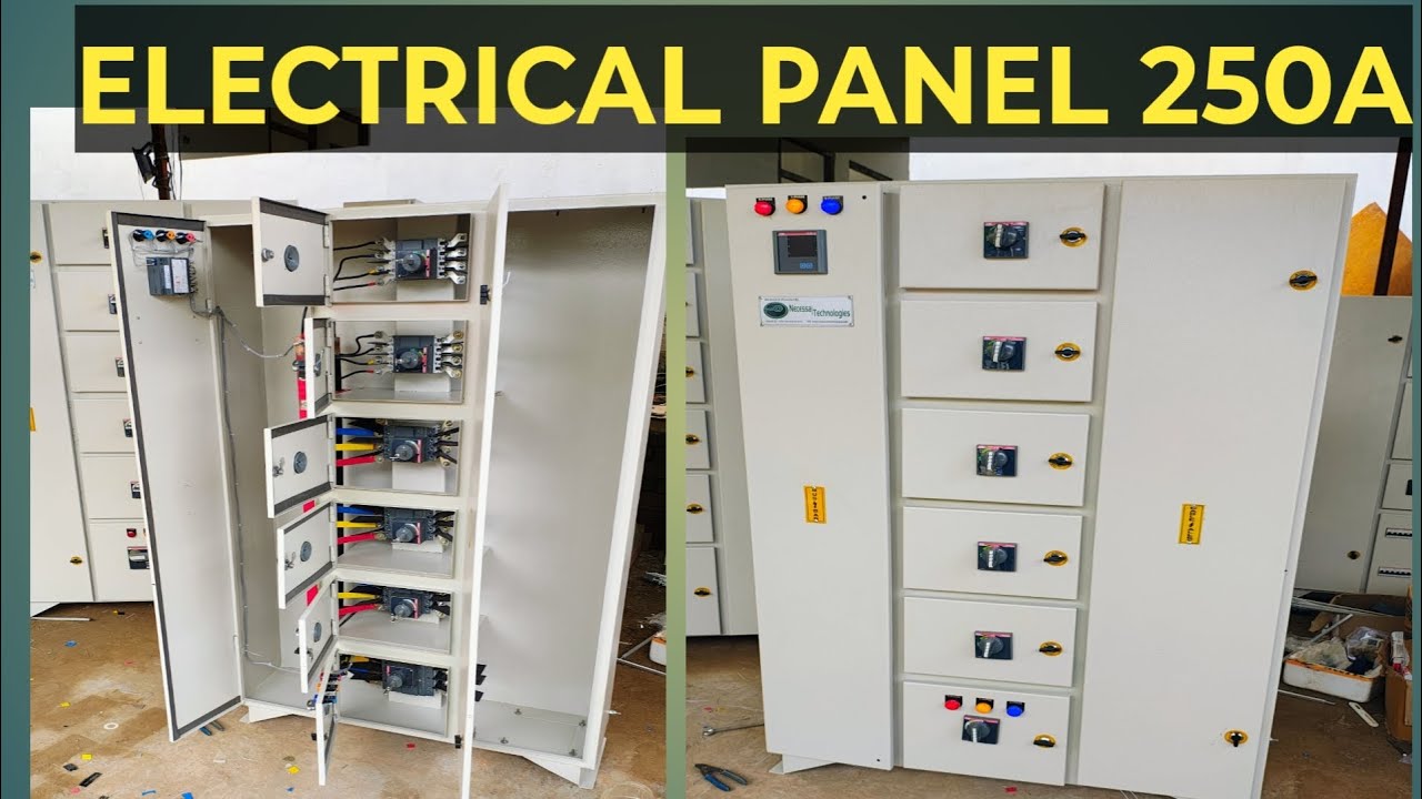 electrical panel manufacturing and testing | 250A power distribution panel board testing