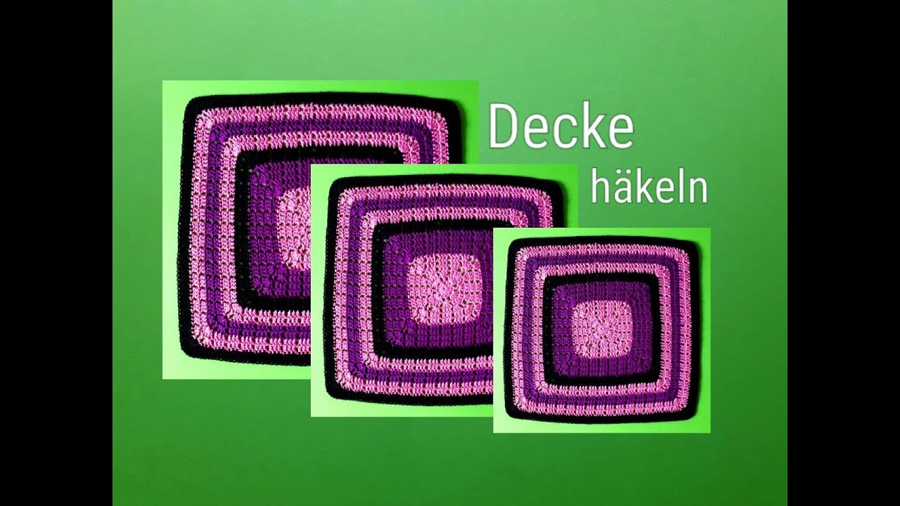 einfaches Muster für eine Häkeldecke oder Häkeldeckchen