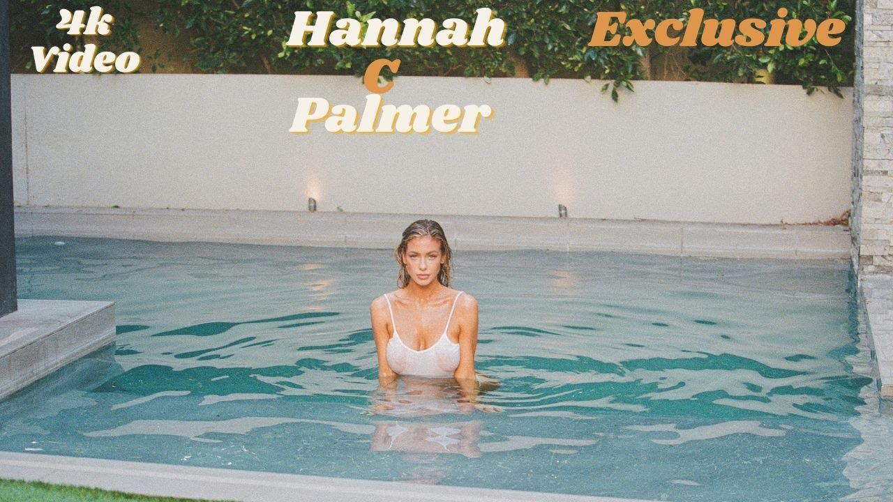 ⁣Hannah Palmer's White Top Is No Match for the Swimming Pool!
