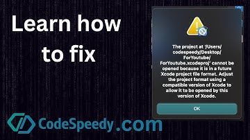 Fixed: The project at ‘/Users/