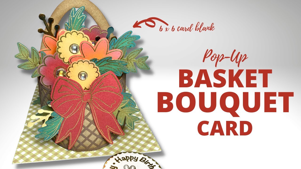 Pop Up Bouquet Basket | 3D Delights - YouTube