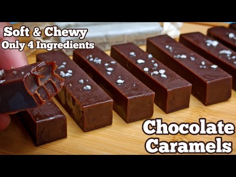 Soft amp Chewy Chocolate Caramels Recipe at Home  Only 4 Ingredients