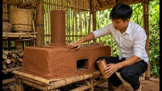 Young CEO Quit City Life to Build a Primitive Clay Stove Deep in the Bamboo Forest