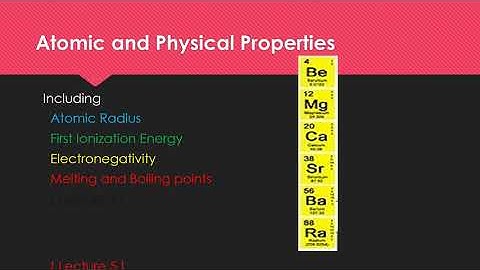 HSSCII, S And p Block Elements, Lecture 7