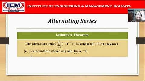 Infinite Series - Lecture 7
