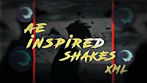 ✨ae inspired 🔥top 8 SHAKES in Alight MOTION for pubg lobby video