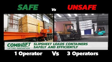 Combilift Slip Sheet Loads Containers Safely & Efficiently