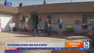 Nonprofit organizations partner to provide home repair services to local veteran 