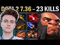 Axe Gameplay Miracle with 23 Kills and BKB - Dota 7.36