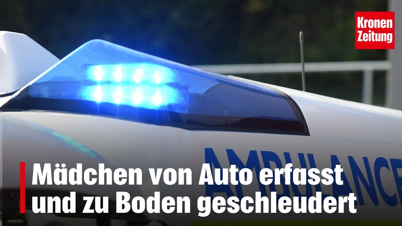 Mädchen von Auto erfasst und zu Boden geschleudert | krone.tv NEWS