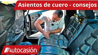 Cómo cuidar y reparar los ASIENTOS DE CUERO del coche| Vídeo práctico / consejos | #Autocasión