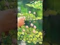 Monet’s waterlily pond #paintingtechnique #impressionism #paletteknife #waterlily #oilpainting