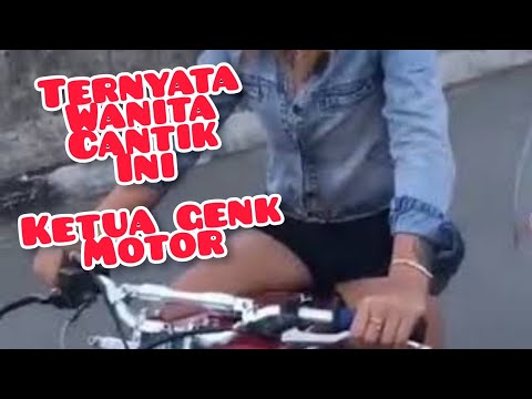 RX KING | Wanita cantik ngegeber motor bikin ngilu gaes