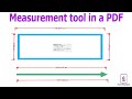 How to use Measurement tool in a pdf document in Foxit PhantomPDF