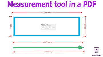 How to use Measurement tool in a pdf document in Foxit PhantomPDF