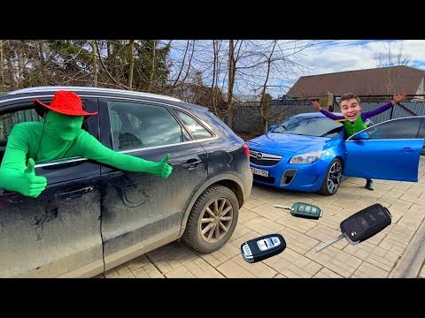 Mr. Joe found Car Keys in Exhaust Pipe VS Green Man on Opel Insignia VS Audi Q3 13+