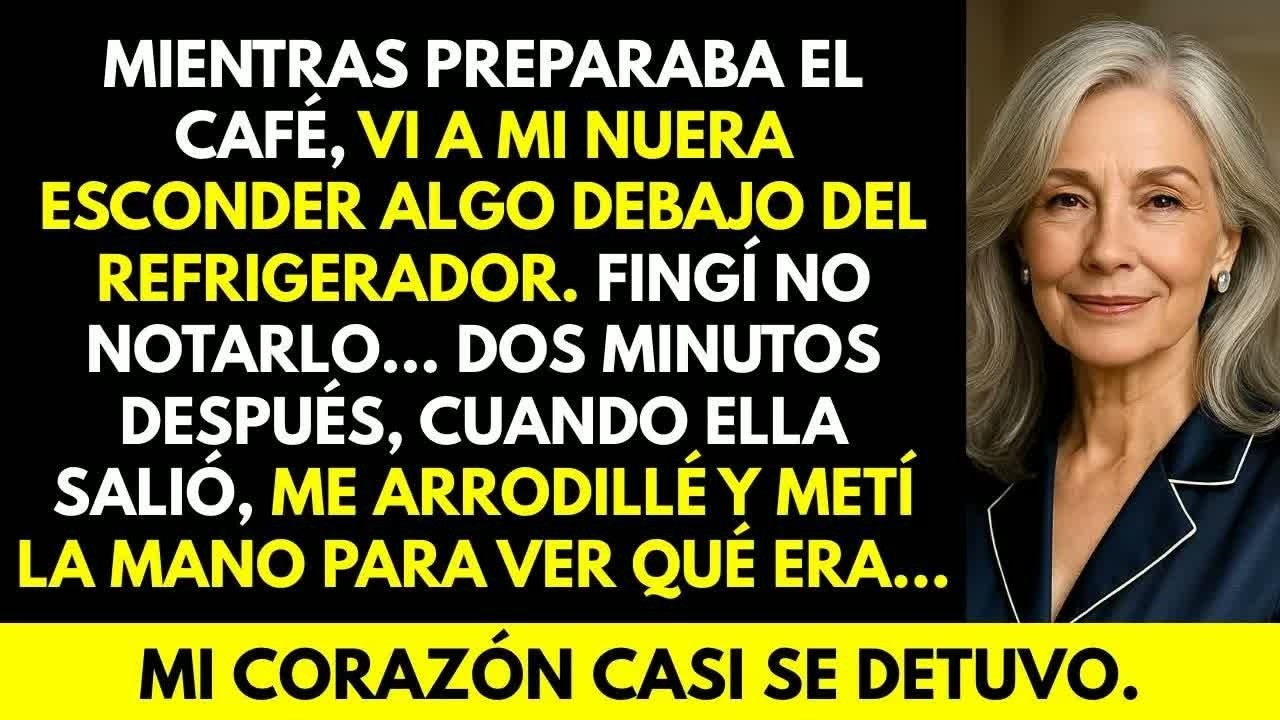 Vi a mi Nuera esconder algo debajo del refrigerador. Cuando vi lo que era… Mi corazón casi se detuvo