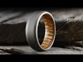 Making a ring from whiskey barrel wood