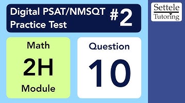 Digital PSAT 2, Math Module 2H, Question 10 (xy-plane)