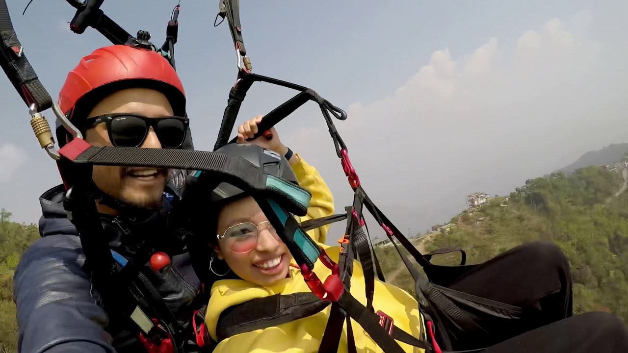 ⁣Paragliding In Pokhara ,Nepal