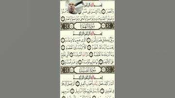 سورة الفيل مكتوبة بصوت القارئ الشيخ محمد يوسف المصري #المصحف_المرتل