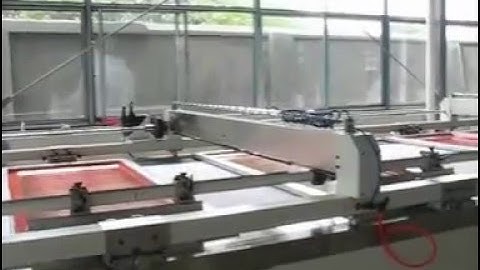 SPD automatic large format size flatbelt silk screen printer price on gray cloth at home