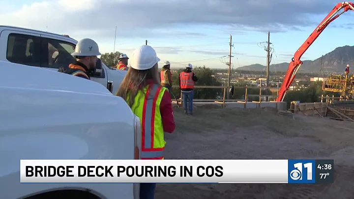 Bridge deck pouring in Colorado Springs