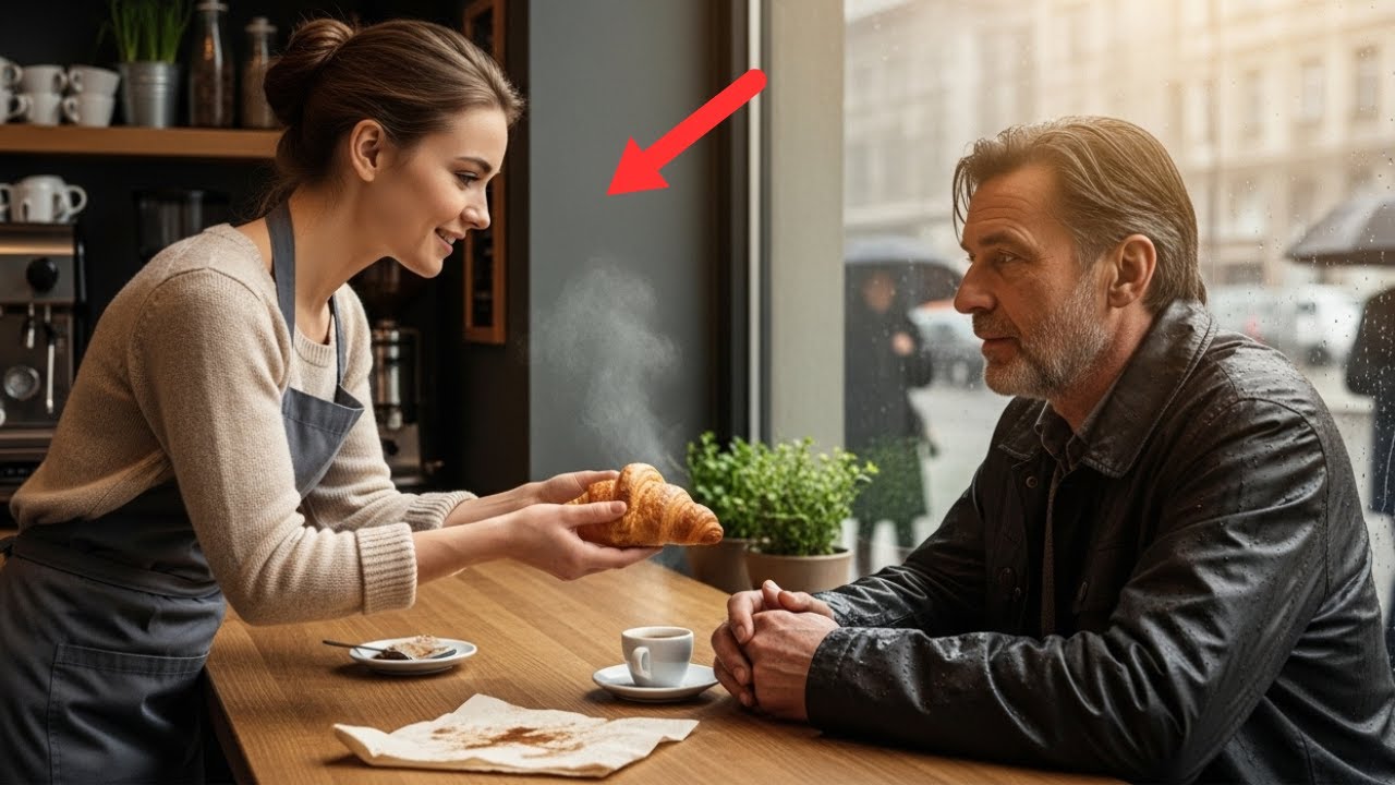 Kelnerka oddała ostatni croissant — rano nad kawiarnią zawisł helikopter !