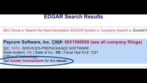 How to Search SEC for Insider Trading and Transactions. (ZNOG)