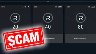 Radianite is a SCAM which should be removed.