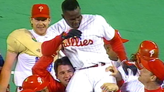 Hollins going to bat for Phils like he did in '93