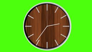 Clock Greenscreen Free HD