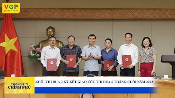 Khối thi đua 3 ký kết giao ước thi đua 6 tháng cuối năm 2023
