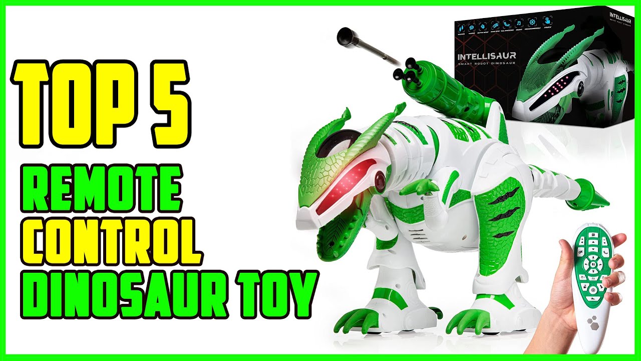 Discovery Kids Remote Control RC T Rex Dinosaur Electronic Toy Action  Figure Moving & Walking Robot w/Roaring Sounds & Chomping Mouth, Realistic