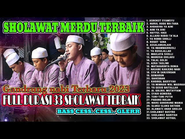 AUDIO BASS GLERR SHOLAWAT MERDU FULL BASS TERBARU || FULL ALBUM GANDRUNG NABI TERBARU 2023 class=