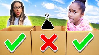 Ne PAS SAUTER dans la MAUVAISE BOITE 💩 ⚠️ EXTREME CHALLENGE | VERITY veux gagner des Robux