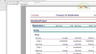 Simulation and Modeling Bangla tutorials || 04 Model Report for First simulation model with arena