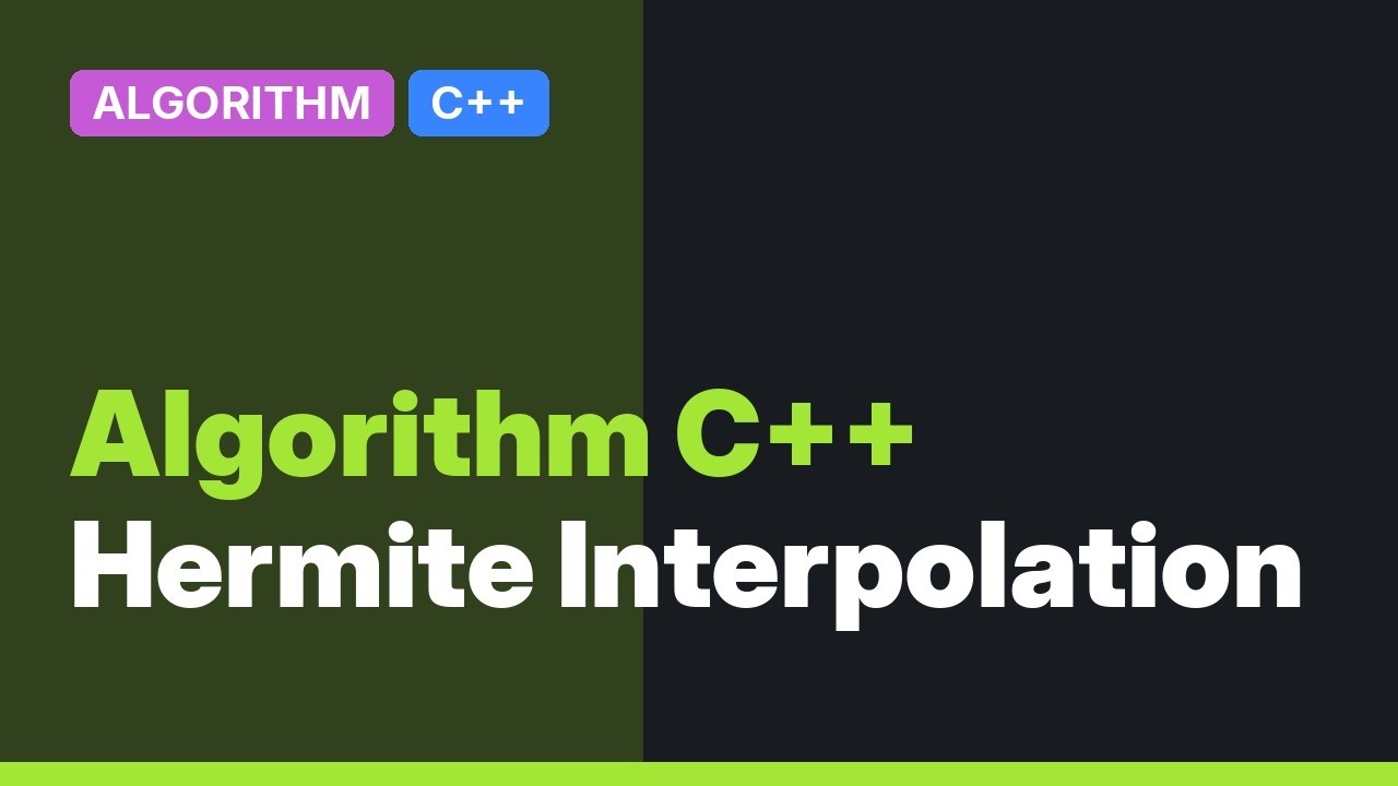 C++ Hermite interpolation - YouTube