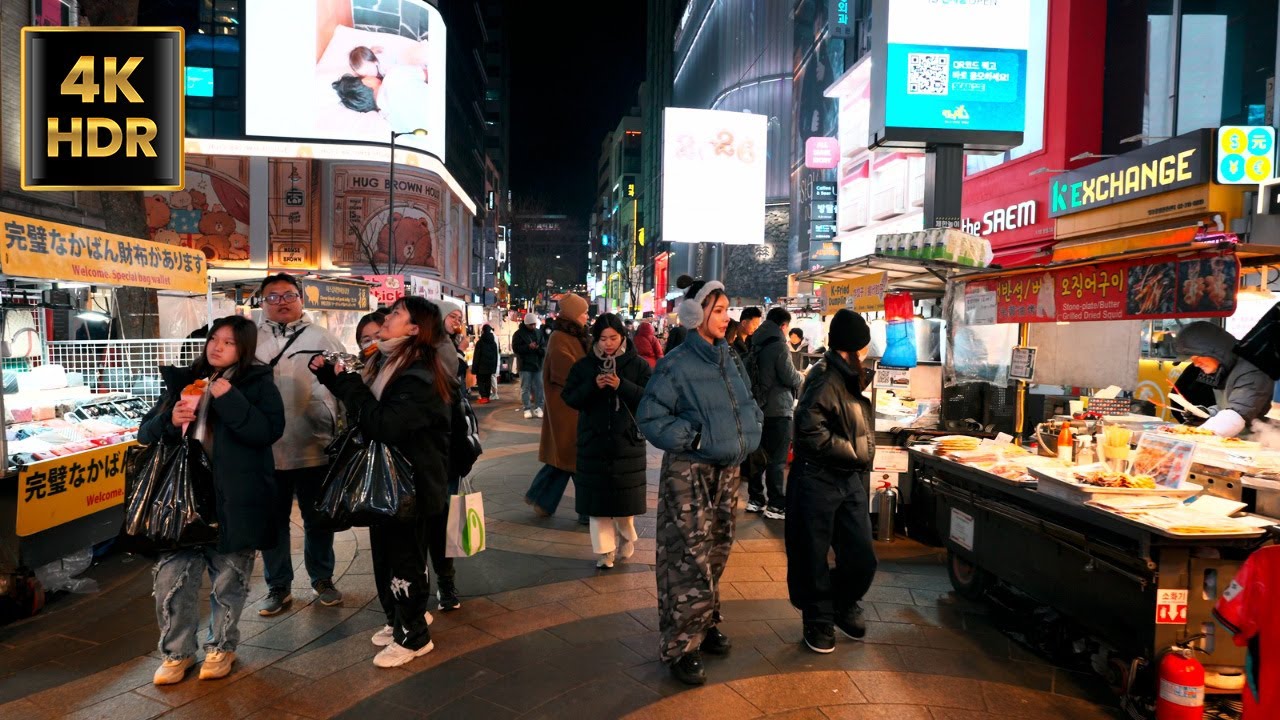 Прогулка по Сеулу в час пик | От Чунмуро до Мёндона, через Чонно. | Корея | 4K HDR