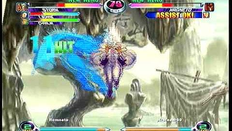 MvC2 Online (360): Brett (Cha/Storm/Tron) vs Newaar (Ken/Mag/Guile) 5 .:10.26.09:.