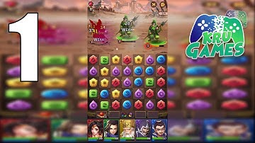 Three Kingdoms & Puzzles: Match 3 RPG Gameplay Walkthrough #1 (Android, IOS)
