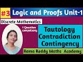 DM R22/R18: Tautology, Contradiction, Contingency | Discrete Mathematics | DM Pakka Pass Questions