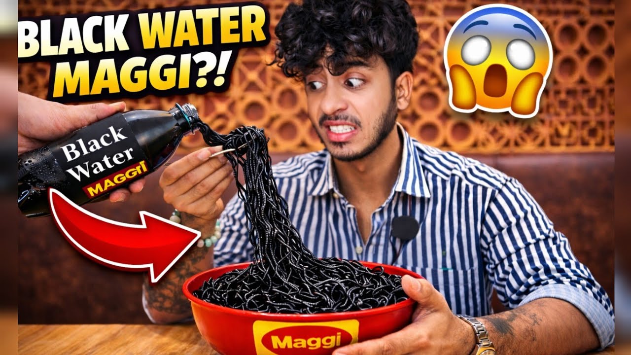 SAB SE MEHNGI MAGGIE 😱 BLACK WATER MAGGIE 😳