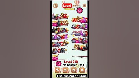#bird #sort 2 #color #puzzle #level 318 #birdsort #colour #gaming #viral #trending #shorts #solution