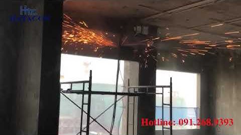 Cắt bê tông bằng máy móc hiện đại